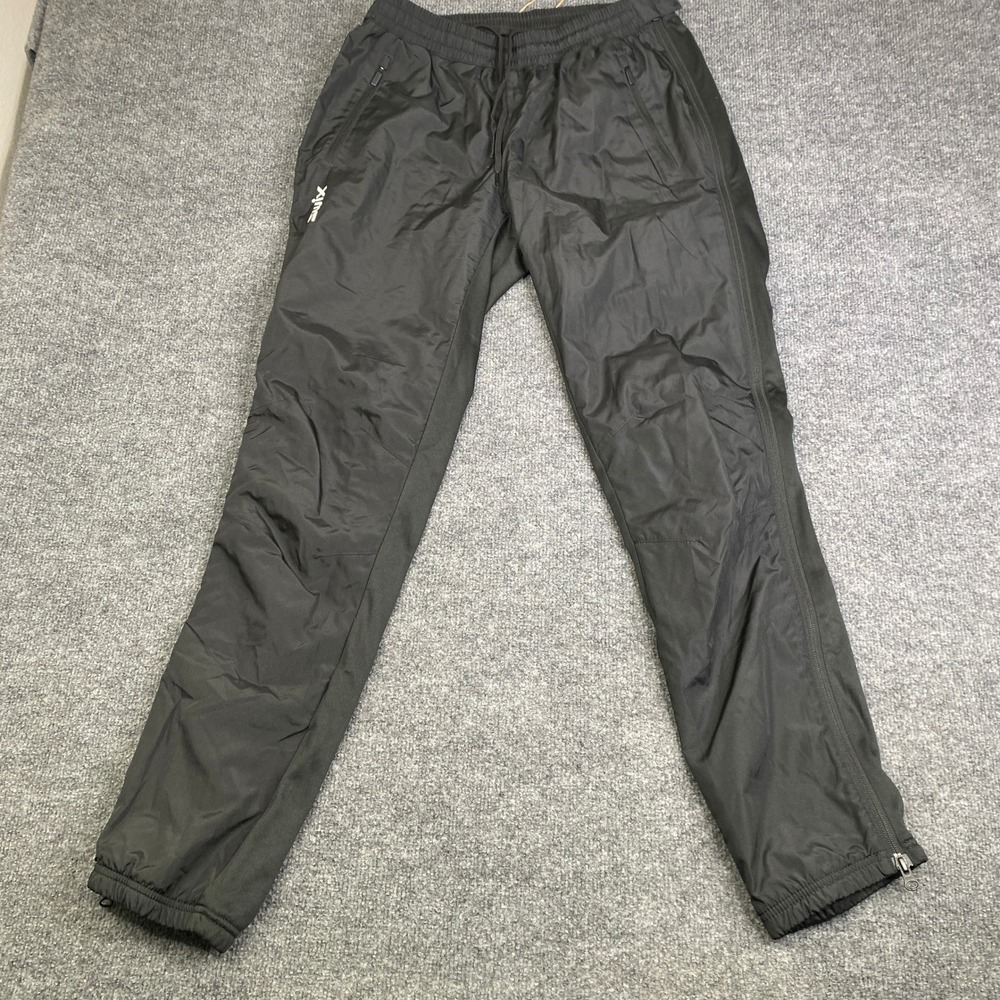 Swix Mens Black Cross Country Ski Pants Style 22666 Wind Resistant Athletic L